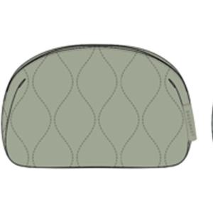image:imageBAGSMART Makeup Bag Travel Cosmetic Bag Puffy Padded Make Up Bag for Women Makeup Organizer Case Wideopen Pouch Purse Travel Essentials Toiletries Accessories Brushes PinkForest Green