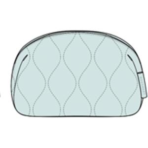 image:imageBAGSMART Makeup Bag Travel Cosmetic Bag Puffy Padded Make Up Bag for Women Makeup Organizer Case Wideopen Pouch Purse Travel Essentials Toiletries Accessories Brushes PinkBaby Blue