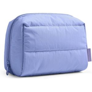 image:imageBAGSMART Small Makeup Bag Travel Cosmetic Bag Make Up Pouch Small Travel Zipper PouchWaterresistant Toiletry BagMakeup Organizer Bag for Women Black02Lavender