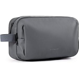 image:imageBAGSMART Toiletry Bag for Men Travel Toiletry Organizer Dopp Kit Waterresistant Shaving Bag for Toiletries Accessories Door Room EssentialsBlackbasicGreybasic