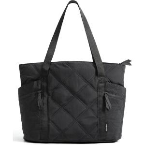 image:imageBAGSMART Tote Bag for Women 20L Puffer Work Tote with Zipper Quilted Nurse Bag for Travel CollegeBlack