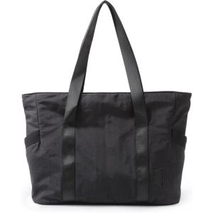 image:imageBAGSMART Tote Bag for Women Tote Bag with Zipper Work Tote with Compartments Nurse Shoulder Hanbag for Travel GymAblacksmall24l