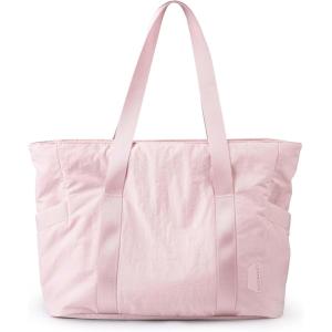 image:imageBAGSMART Tote Bag for Women Tote Bag with Zipper Work Tote with Compartments Nurse Shoulder Hanbag for Travel GymBbaby Pinksmall24l