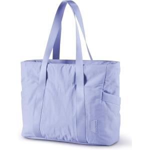 image:imageBAGSMART Tote Bag for Women Tote Bag with Zipper Work Tote with Compartments Nurse Shoulder Hanbag for Travel GymFpurplemedium28l