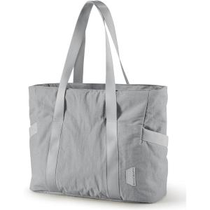 image:imageBAGSMART Tote Bag for Women Tote Bag with Zipper Work Tote with Compartments Nurse Shoulder Hanbag for Travel GymKgreysmall24l