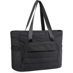 image:imageBAGSMART Tote Bag for Women Tote Bag with Zipper Work Tote with Compartments Nurse Shoulder Hanbag for Travel GymMblacksmall