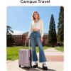 image:imageBAGSMART Carry On Luggage 22x14x9 Airline Approved Lightweight luggage with Spinner Wheels 20 Inch Expandable Hardside Carry On Suitcase with TSA Lock Rolling Travel suitcase CarryOn Dark BluePink Lavender