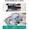 image:imageBAGSMART Carry On Luggage 22x14x9 Airline Approved Lightweight luggage with Spinner Wheels 20 Inch Expandable Hardside Carry On Suitcase with TSA Lock Rolling Travel suitcase CarryOn Dark BluePink Lavender