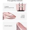 image:imageBAGSMART Expandable Tote Bag for Women Zippered Puffer Design with WaterResistant Quilted Nurse and CarryOn Travel Bag Pink