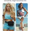 image:imageBAGSMART Fanny Packs for Women with Two Ways to Install the Adjustable Strap Lightweight Crossbody Belt Bag for Traveling WorkoutBlack