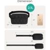 image:imageBAGSMART Fanny Packs for Women with Two Ways to Install the Adjustable Strap Lightweight Crossbody Belt Bag for Traveling WorkoutBlack
