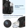 image:imageBAGSMART Gym Bag for Men Expandable Lightweight Workout with Shoe Compartment amp Wet Pocket Water Resistant Weekender Bag Black