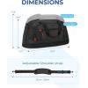 image:imageBAGSMART Gym Bag for Men Expandable Lightweight Workout with Shoe Compartment amp Wet Pocket Water Resistant Weekender Bag Black
