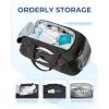 image:imageBAGSMART Gym Bag for Men Expandable Lightweight Workout with Shoe Compartment amp Wet Pocket Water Resistant Weekender Bag Black