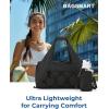image:imageBAGSMART Gym Bag for Women Lightweight Duffel with Shoe Compartment Weekender with Wet Pocket Workout Yoga Tote Charcoal
