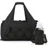 image:imageBAGSMART Gym Bag for Women Lightweight Duffel with Shoe Compartment Weekender with Wet Pocket Workout Yoga Tote Charcoal