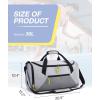 image:imageBAGSMART Gym Bag for Women Men 36L Small Sports Bag With Shoe Bag Lightweight Weekender Carry On Duffel Bag Water Resistant Workout Duffel Bags for Traveling  Gray