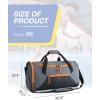 image:imageBAGSMART Gym Bags for Men 36L Small Sports Bag With Shoe Bag Lightweight Weekender Carry On Duffel Bag Water Resistant Workout Duffel Bags for Traveling  Black
