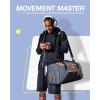 image:imageBAGSMART Gym Bags for Men 36L Small Sports Bag With Shoe Bag Lightweight Weekender Carry On Duffel Bag Water Resistant Workout Duffel Bags for Traveling  Black