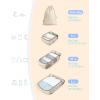 image:imageBAGSMART Keep Shape Packing Cubes 7 Set for Travel Lightweight Cubes Suitcase Organizer Bags Set for Essentials01White Opal