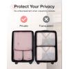image:imageBAGSMART Keep Shape Packing Cubes for Travel 6 Set Travel Cubes for Packing Lightweight Suitcase Organizer Bags Set for Travel Essentials03Pastel Pink
