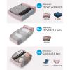image:imageBAGSMART Keep Shape Packing Cubes for Travel 6 Set Travel Cubes for Packing Lightweight Suitcase Organizer Bags Set for Travel Essentials03Pastel Pink