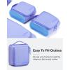 image:imageBAGSMART Keep Shape Packing Cubes for Travel 6 Set Travel Cubes for Packing Lightweight Suitcase Organizer Bags Set for Travel Essentials04Very Peri