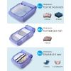 image:imageBAGSMART Keep Shape Packing Cubes for Travel 6 Set Travel Cubes for Packing Lightweight Suitcase Organizer Bags Set for Travel Essentials04Very Peri