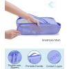 image:imageBAGSMART Keep Shape Packing Cubes for Travel 6 Set Travel Cubes for Packing Lightweight Suitcase Organizer Bags Set for Travel Essentials04Very Peri