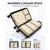 image:imageBAGSMART Keep Shape Packing Cubes for Travel 6 Set Travel Cubes for Packing Lightweight Suitcase Organizer Bags Set for Travel EssentialsCornSilk Yellow