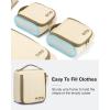 image:imageBAGSMART Keep Shape Packing Cubes for Travel 6 Set Travel Cubes for Packing Lightweight Suitcase Organizer Bags Set for Travel EssentialsCornSilk Yellow