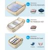 image:imageBAGSMART Keep Shape Packing Cubes for Travel 6 Set Travel Cubes for Packing Lightweight Suitcase Organizer Bags Set for Travel EssentialsCornSilk Yellow