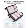 image:imageBAGSMART Keep Shape Packing Cubes for Travel 6 Set Travel Cubes for Packing Lightweight Suitcase Organizer Bags Set for Travel EssentialsMondrian