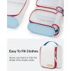 image:imageBAGSMART Keep Shape Packing Cubes for Travel 6 Set Travel Cubes for Packing Lightweight Suitcase Organizer Bags Set for Travel EssentialsMondrian