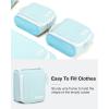 image:imageBAGSMART Keep Shape Packing Cubes for Travel 6 Set Travel Cubes for Packing Lightweight Suitcase Organizer Bags Set for Travel EssentialsSky Blue