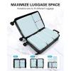 image:imageBAGSMART Keep Shape Packing Cubes for Travel 6 Set Travel Cubes for Packing Lightweight Suitcase Organizer Bags Set for Travel EssentialsSky Blue
