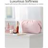 image:imageBAGSMART Makeup Bag Travel Toiletry Bag Cute Make Up Bag Large Capacity Cosmetic Bags for Women Wideopen Makeup Pouch Travel Essentials Toiletries Accessories Brushes PinkPink