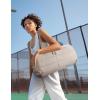 image:imageBAGSMART Puffer Gym Bag for Women Lightweight Duffel Bag with Shoe Compartment Weekender Bags with Wet Pocket Workout Overnight Carry on Bag for Travel BeigeCamel