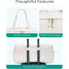 image:imageBAGSMART Puffer Gym Bag for Women Lightweight Duffel Bag with Shoe Compartment Weekender Bags with Wet Pocket Workout Overnight Carry on Bag for Travel BeigeCamel