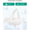 image:imageBAGSMART Puffer Gym Bag for Women Lightweight Duffel Bag with Shoe Compartment Weekender Bags with Wet Pocket Workout Overnight Carry on Bag for Travel BeigeBeige
