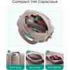 image:imageBAGSMART Reiki Gym Bag for Women MiniMedium Crossbody Bags for Women 5L Dance Bag with Detachable Strap 15L Yoga Mate Bag with Wet amp Dry Pocket MediumBlack5LBaby Pink