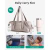 image:imageBAGSMART Reiki Gym Bag for Women MiniMedium Crossbody Bags for Women 5L Dance Bag with Detachable Strap 15L Yoga Mate Bag with Wet amp Dry Pocket MediumBlack15LSand Brown