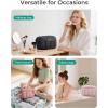 image:imageBAGSMART Travel Toiletry Bag for Women Wideopen Makeup Bag Organizer Puffy Make Up Case Large Capacity Cosmetic Organizer for Women for Travel Essentials Toiletries Accessories BottlesBlackPink