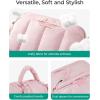 image:imageBAGSMART Travel Toiletry Bag for Women Wideopen Makeup Bag Organizer Puffy Make Up Case Large Capacity Cosmetic Organizer for Women for Travel Essentials Toiletries Accessories BottlesBlackPink