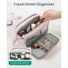 image:imageBAGSMART Travel Toiletry Bag for Women Wideopen Makeup Bag Organizer Puffy Make Up Case Large Capacity Cosmetic Organizer for Women for Travel Essentials Toiletries Accessories BottlesBlackBlack