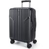 image:imageBAGSMART Carry On Luggage 22x14x9 Airline Approved Lightweight luggage with Spinner Wheels 20 Inch Expandable Hardside Carry On Suitcase with TSA Lock Rolling Travel suitcase CarryOn Dark BlueBlack