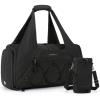image:imageBAGSMART Gym Bag for Women Lightweight Duffel with Shoe Compartment Weekender with Wet Pocket Workout Yoga Tote Charcoal
