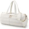 image:imageBAGSMART Puffer Gym Bag for Women Lightweight Duffel Bag with Shoe Compartment Weekender Bags with Wet Pocket Workout Overnight Carry on Bag for Travel BeigeBeige