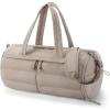 image:imageBAGSMART Puffer Gym Bag for Women Lightweight Duffel Bag with Shoe Compartment Weekender Bags with Wet Pocket Workout Overnight Carry on Bag for Travel BeigeCamel