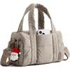 image:imageBAGSMART Reiki Gym Bag for Women MiniMedium Crossbody Bags for Women 5L Dance Bag with Detachable Strap 15L Yoga Mate Bag with Wet amp Dry Pocket MediumBlack5LLatte Brown